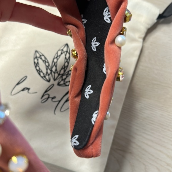 La Bella rose gold pearl and crystal headband - Picture 6 of 7